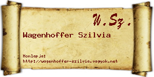 Wagenhoffer Szilvia névjegykártya